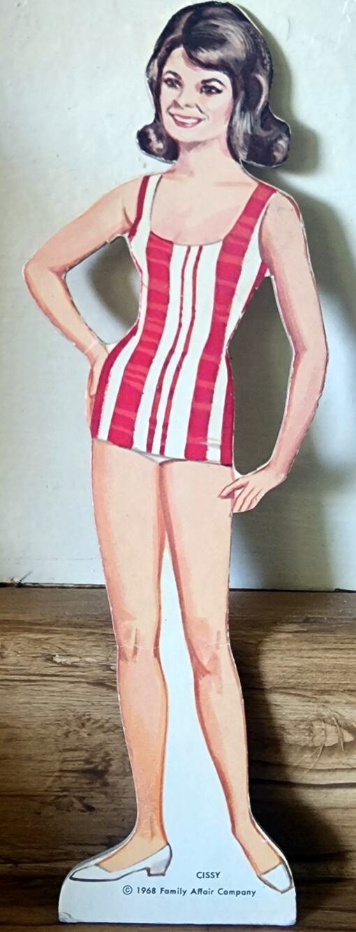 Vintage 1968 Family Affair Cissy Paper Doll Stand-Up Original Cut Out TV Show
